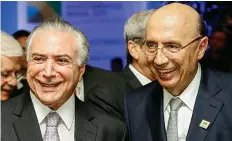  ?? DR ?? Chefe de Estado apoia candidatur­a de Meirelles (na foto)