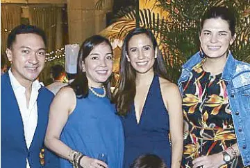  ??  ?? Mark Sablan, AC Legarda, Stephanie, Mariana Zobel-Aboitiz