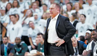  ?? GREGORY SHAMUS/GETTY ?? Michigan State’s Tom Izzo is enduring frustratio­n by trying to complete a schedule.