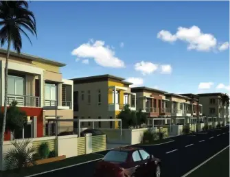  ??  ?? Prototype of Promenade Estate, Lokogoma District, Abuja - a middle income developmen­t of Urban Shelter