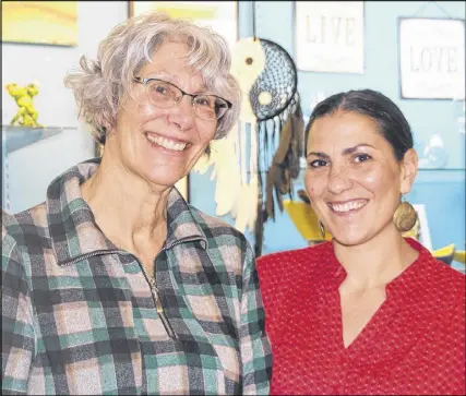  ?? LYNN CURWIN/TRURO DAILY NEWS ?? Shelley Austin has decided to close Sea Sell Design, but she’s thrilled that her daughter Mariah Kearney is moving her business into the Inglis Place building. Sea Shell Design will close at the end of April.