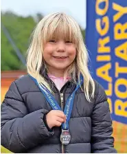  ?? ?? Medal Maisie Mann (6) from Glencarse