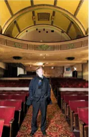  ??  ?? Paul Hawthorne in the Picture House’s plush main auditorium.