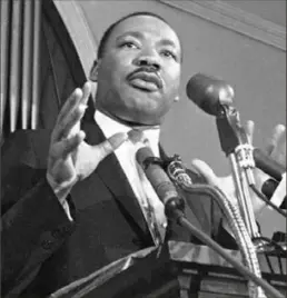  ?? Associated Press ?? Martin Luther King Jr. speaks in Atlanta in 1960.