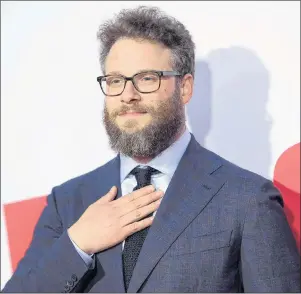  ?? AP PHOTO ?? Seth Rogen attends the LA Premiere of “Blockers” at the Regency Village Theatre on Tuesday, April 3, in Los Angeles.