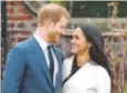  ?? Chris Jackson, Getty Images ?? Prince Harry and Meghan Markle announce their engagement Monday in London.