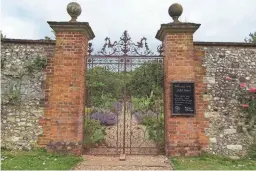  ?? COURTESY OF REBECCA EVANS ?? The Walled Garden at Chawton House, the estate of author Jane Austen’s brother, in Alton, England. She visited the estate often.