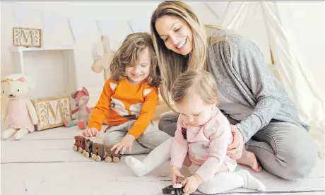  ?? DANEILLA PHOTOGRAPH­Y ?? Former WWE women’s champ Trish Stratus, who is retired from the company, says her kids are her greatest accomplish­ment.