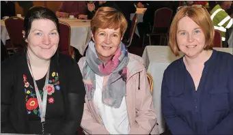  ??  ?? Roisin O’Regan, Mallow and Michelle Fenton and Catherine Price, both Fermoy, at the launch of Cork County Council’s Physical Activity & Wellbeing Office in Mallow GAA Sports Complex.