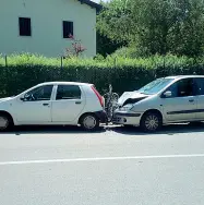  ??  ?? 26 giugno 2017 Lo schianto lungo viale Astichello dove è morto Umberto Bortolan, 73 anni