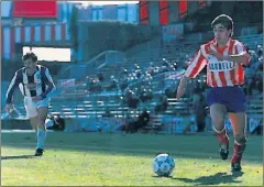  ??  ?? 20 AÑOS ATRÁS. Indias, en el Calderón, como jugador del Atleti B.