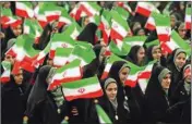  ??  ?? Iran’s daughters of freedom celebrate on the streets