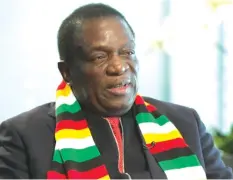  ??  ?? President Mnangagwa