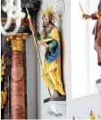  ?? Foto: Merk ?? Für die Kirche in Horgauergr­eut hat der Künstler Figuren geschaffen.