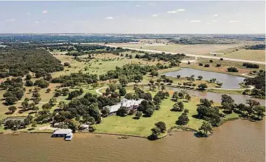  ?? Jon Shapley / Staff photograph­er ?? This mansion on Eagle Mountain Lake has been identified as the home of televangel­ist Kenneth Copeland and wife Gloria.