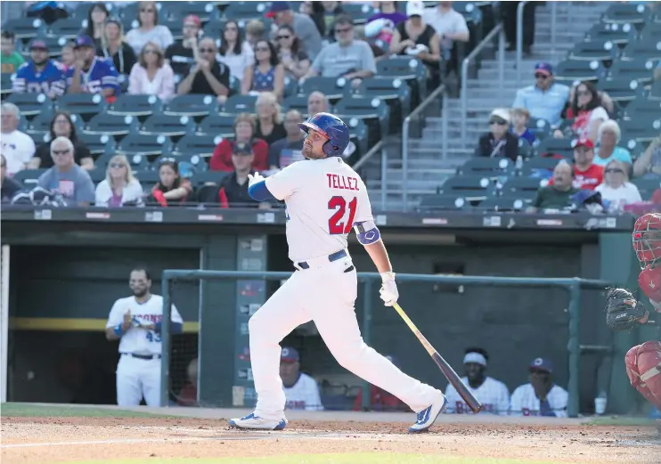  ?? — POSTMEDIA FILES ?? Toronto Blue Jays prospect Rowdy Tellez has struggled this season in triple-A with the emotional demands of his mother’s Stage 4 melanoma diagnosis.