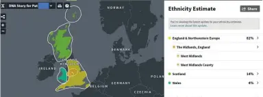  ??  ?? Ancestry have expanded their reference panel and algorithm resulting in updates to ethnicity estimates