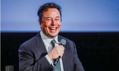  ?? Photograph: NTB/Reuters ?? Elon Musk’s personal wealth primarily derives from stock in his electric carmaker, Tesla.