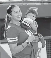  ?? BY NATE BILLINGS, THE OKLAHOMAN]
[PHOTO ?? For Andrea Gasso, being on a staff full of family members provides her with the support she needs to pursue her two passions — building a family and coaching softball.