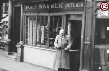  ??  ?? 1965 - Charles Warner the butchers/Brickies of Kent was situated in the upper high street near to the junction of New Rents. The business didn’t relocate after its premises was demolished for the Tufton Centre