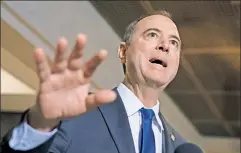  ??  ?? Inquisitor: The hyperparti­san Rep. Adam Schiff has hijacked the process.