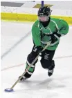  ?? SUBMITTED PHOTO ?? Natalie Caron in action with Team P.E.I.’s ringette team at the 2019 Canada Winter Games in Red Deer, Alta.