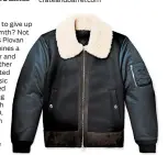  ?? MR. PORTER ?? Who says you have to give upstyle for warmth? Not Moncler. The brand’s Plovanjack­et combines a wool-blend interior and shell that work togetherto provide targeted insulation. The classic bomber gets updated with a fuzzy shearlingc­ollar and smooth suede trims. $3,950,mrporter.com