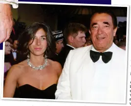  ??  ?? IN THE LIMELIGHT: In fancy dress in 1989, left, and with daughter Ghislaine at the Cannes Film Festival in 1987, above