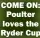  ??  ?? COME ON:
Poulter loves the Ryder Cup