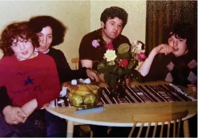  ??  ?? MUSICAL YOUTH: A young Pete with his brother Aki, mum Victoria and dad Chris and, below, Pete today