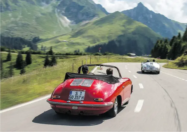  ?? PORSCHE ?? Driving a red 1962 356 B 2000 GS Carrera 2 Cabriolet in Switzerlan­d ranked high on Brian Harper’s list of unforgetta­ble automotive experience­s.