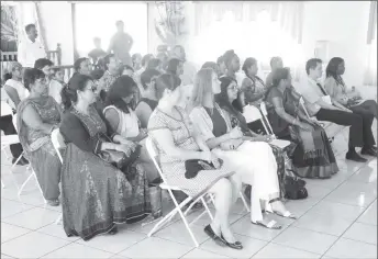  ??  ?? A section of the audience that attended the Sari Draping demonstrat­ion yesterday afternoon.