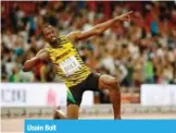  ??  ?? Usain Bolt