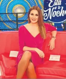  ?? RTVA ?? Eva Ruiz, en el plató de ‘Esta es tu noche’, de Canal Sur TV.