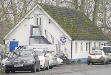  ??  ?? Part of the car park at the Blue and White Cafe off the A20 will house a kebab van if Ashford Borough Council gives the green light