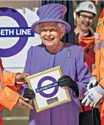  ??  ?? Ashtead prides itself on being able to solve problems for its customers at short notice. It supplied a lift to take the Queen to the new Crossrail station at Bond Street