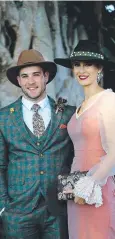  ??  ?? DAPPER COUPLE: Brendon Soderberg and Chloe Fegatilli.