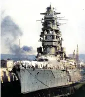  ?? ?? Hiei’s prototype superstruc­ture for the Yamato-class: gun fire control, 10m range finder, AA combat centre, main bridge, searchligh­t control, compass bridge, 4.5m range finder