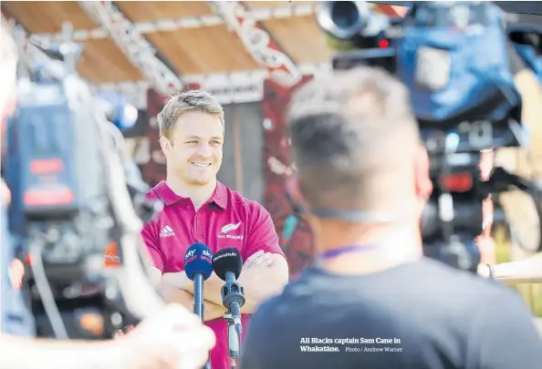  ?? Photo / Andrew Warner ?? All Blacks captain Sam Cane in Whakata¯ne.