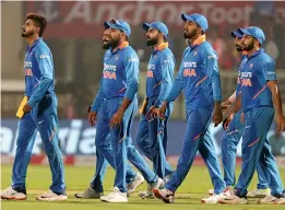  ??  ?? Indian cricket team in this file photo.