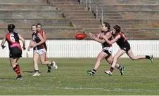  ?? Photo: Kevin Farmer ?? UPSET WIN: Naralle Wilkins scored a goal in South Burnett’s win over South Toowoomba at the weekend.