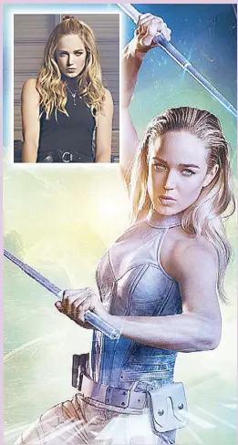  ??  ?? Caity Lotz, as Sara Lance/The White Canary On the difference­s between playing Sara in Arrow
and Sara in Legends: In Arrow, Sara was really dark and there was no levity to her at all. It was difficult to move on to
Legends because the tone of the show...
