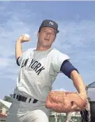 ?? AP FILE ?? Former Yankees pitcher Jim Bouton, pictured in 1967, died Wednesday at age 80.