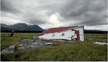  ?? PHOTO: GEORGE HEARD/STUFF ?? St Peter’s Anglican Church at Jacobs River, south of Fox Glacier, makes a forlorn sight.