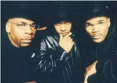  ?? ARISTA RECORDS ?? Jam Master Jay, left, DJ Run and DMC created a modern classic with their funny and sentimenta­l Christmas in Hollis.