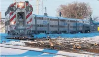  ?? KIICHIRO SATO THE ASSOCIATED PRESS ?? This system is used in normal winter weather, not just in the extreme cold, Metra spokespers­on Michael Gillis explained.