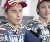  ??  ?? STILL HOPING: Jorgé Lorenzo, left, has closed the gap on compatriot Marc Marquez GALLO IMAGES