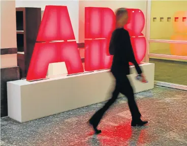  ?? /Reuters ?? Power deal: Swiss power technology and automation group ABB announced it had bought Austrian industrial automation company Bernecker & Rainer in a deal sources said had cost $2bn.