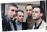  ??  ?? WIRE Left, the band in 1980, and above, in 2017, Matthew Simms, Graham Lewis, Colin Newman and Robert Grey