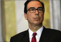  ?? ALEX WONG / GETTY IMAGES ?? Treasury Secretary Steven Mnuchin will attend an antiterror finance meeting with Saudi security officials in Riyadh later this month despite growing global outrage over the death of a U.S.-based journalist.